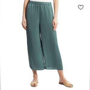 Theory Easy Satin Wide Leg Pants